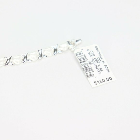 Giani Bernini 7" Heart Link Bracelet in Sterling - Picture 3 of 4